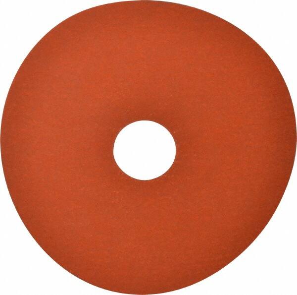 Norton - 4-1/2" Diam 7/8" Hole 120 Grit Fiber Disc - Medium Grade, Ceramic, Series R980P - Caliber Tooling