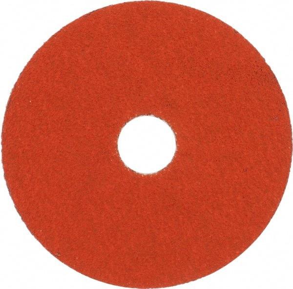 Norton - 4-1/2" Diam 7/8" Hole 60 Grit Fiber Disc - Medium Grade, Ceramic, Series R980P - Caliber Tooling