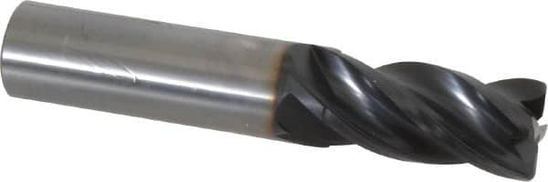 OSG - 3/4", 4 Flute, Single End, Solid Carbide, 0.06" Corner Radius End Mill - 4" OAL, Right Hand Flute, 1-1/2" LOC, Right Hand Cut - Caliber Tooling