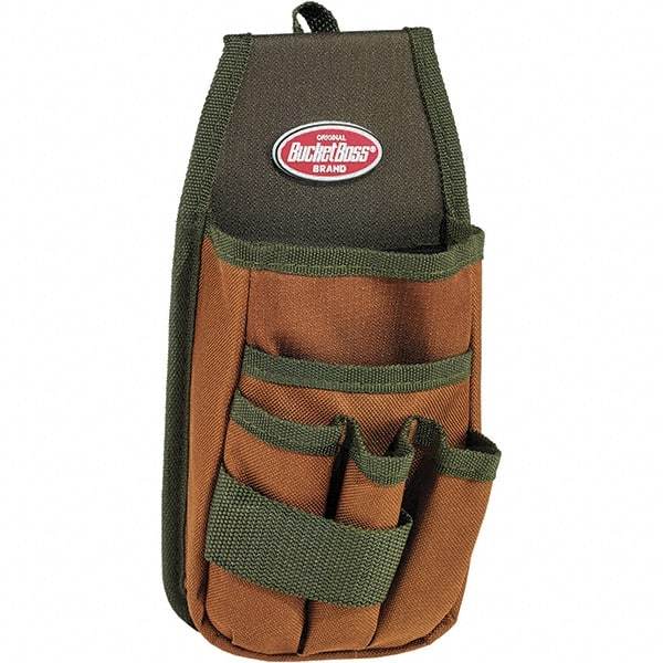 Bucket Boss - 5 Pocket General Purpose Holster - Polyester, Brown & Green - Caliber Tooling