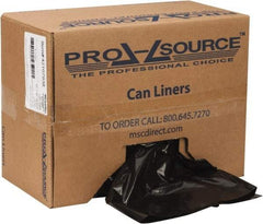 PRO-SOURCE - 2 mil Thick, Heavy-Duty Trash Bags - Linear Low-Density Polyethylene (LLDPE), Flat Pack Dispenser, 40" Wide x 46" High, Black - Caliber Tooling