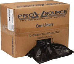 PRO-SOURCE - 2 mil Thick, Heavy-Duty Trash Bags - Linear Low-Density Polyethylene (LLDPE), Flat Pack Dispenser, 43" Wide x 47" High, Black - Caliber Tooling