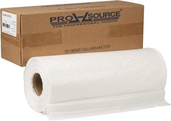 PRO-SOURCE - 2.7 mil Thick, Heavy-Duty Trash Bags - Hexene Resins, Roll Dispenser, 38" Wide x 63" High, Clear - Caliber Tooling