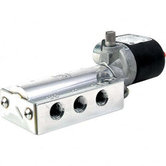 Parker - 120/60 - 110/50 VAC 1/4" NPT Port Aluminum 5-Way, 2 Position Solenoid Valve - Caliber Tooling