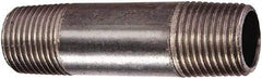 Value Collection - Schedule 80, 1-1/2" Diam x 7" Long Black Pipe Nipple - Seamless - Caliber Tooling