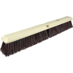 18″ - Maroon Heavy Perma Sweep Broom Without Handle - Caliber Tooling