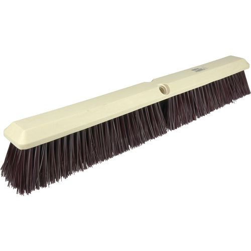 24″ - Maroon Heavy Perma Sweep Broom Without Handle - Caliber Tooling