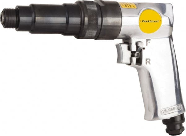 Value Collection - 1/4" Bit Holder, 1,800 RPM, Pistol Grip Handle Air Screwdriver - 2-1/2 to 5.8 Ft/Lb Torque, 1/4" Inlet, 4 CFM - Caliber Tooling