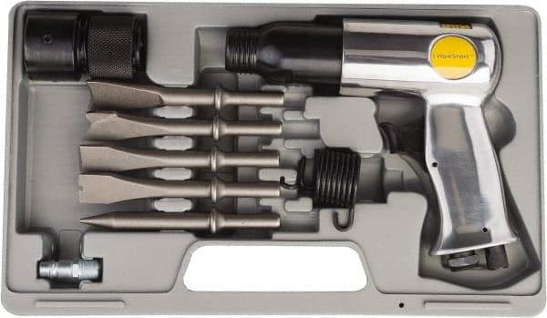 Value Collection - 3,200 BPM, 2-5/8 Inch Long Stroke, Air Hammer Kit - 4 CFM Air Consumption, 1/4 Inch Inlet - Caliber Tooling