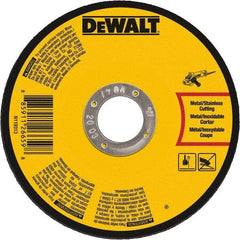 DeWALT - 7" 60 Grit Aluminum Oxide Cutoff Wheel - 0.045" Thick, 7/8" Arbor, 8,700 Max RPM, Use with Angle Grinders - Caliber Tooling