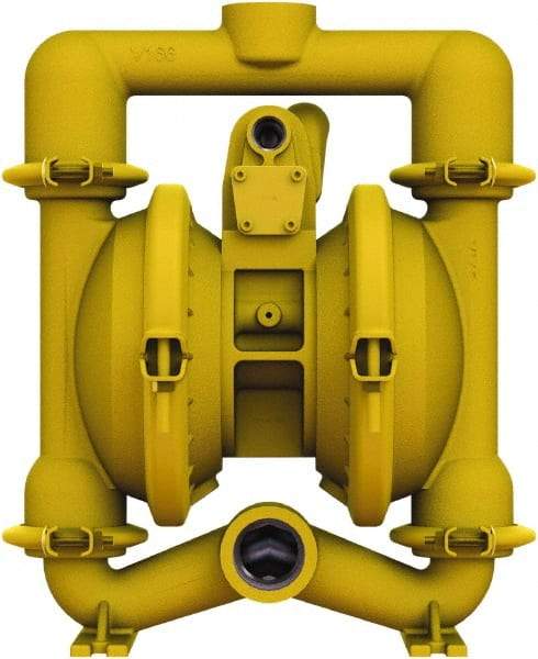 Versa-Matic - 1-1/4 \x96 1-1/2 NPT, Air Operated Diaphragm Pump - Santoprene Diaphragm, Aluminum Housing - Caliber Tooling