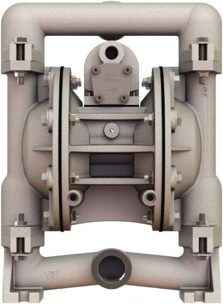 Versa-Matic - 1" NPT, Air Operated Diaphragm Pump - PTFE Diaphragm, Aluminum Housing - Caliber Tooling