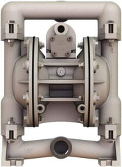 Versa-Matic - 1" NPT, Air Operated Diaphragm Pump - Buna-N Diaphragm, Aluminum Housing - Caliber Tooling