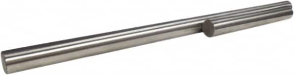 Made in USA - 1/4" Diam, 3" Long, 303 Stainless Steel Standard Round Linear Shafting - Caliber Tooling