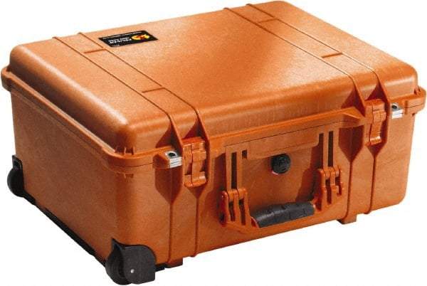 Pelican Products, Inc. - 17-59/64" Wide x 10-27/64" High, Clamshell Hard Case - Orange, Polyethylene - Caliber Tooling