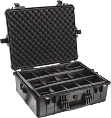 Pelican Products, Inc. - 19-23/64" Wide x 8-51/64" High, Clamshell Hard Case - Black, Polypropylene - Caliber Tooling