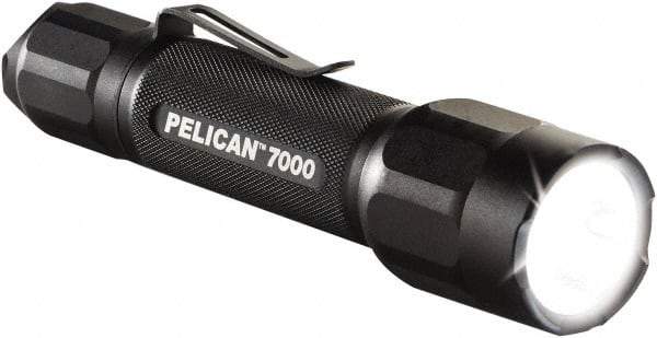 Pelican Products, Inc. - White LED Bulb, 774 Lumens, Industrial/Tactical Flashlight - Black Aluminum Body, 2 CR123 Alkaline Batteries Included - Caliber Tooling