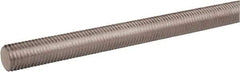 Made in USA - 1-3/4-5 UNC (Coarse), 3' Long, Stainless Steel General Purpose Threaded Rod - Uncoated, Right Hand Thread - Caliber Tooling