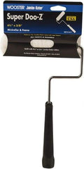 Wooster Brush - 11" Long, 3/8" Nap, Mini Woven - 6-1/2" Wide, Steel Frame, Includes Roller Cover & Frame - Caliber Tooling