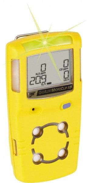 BW Technologies by Honeywell - Visual, Vibration & Audible Alarm, LCD Display, Multi-Gas Detector - Monitors LEL, Oxygen & Hydrogen Sulfide, -20 to 50°C Working Temp - Caliber Tooling