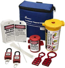 Ability One - 27 Piece Lockout Tagout Kit - Keyed Differently, Comes in Carrying Case - Caliber Tooling