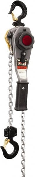 Jet - 1,500 Lb Lifting Capacity, 20' Lift Height, Lever with Overload Protection Hoist - Made from Chain - Caliber Tooling