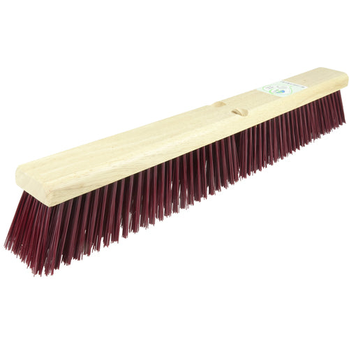 24″ Green Works Sweep, Coarse Maroon Fill with Rubberwood Block - Caliber Tooling