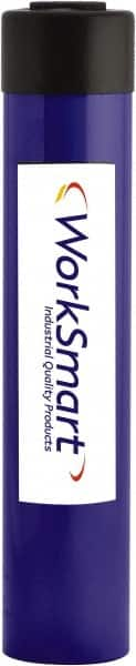 Value Collection - 25 Ton, 12.2" Stroke, 62.83 Cu In Oil Capacity, Portable Hydraulic Single Acting Cylinder - 5.15 Sq In Effective Area, 16.77" Lowered Ht., 28.97" Max Ht., 2.56" Cyl Bore Diam, 2.24" Plunger Rod Diam, 10,000 Max psi - Caliber Tooling