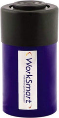 Value Collection - 25 Ton, 2.01" Stroke, 10.35 Cu In Oil Capacity, Portable Hydraulic Single Acting Cylinder - 5.15 Sq In Effective Area, 6.61" Lowered Ht., 8.62" Max Ht., 2.56" Cyl Bore Diam, 2.24" Plunger Rod Diam, 10,000 Max psi - Caliber Tooling