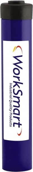 Value Collection - 15 Ton, 10" Stroke, 31.4 Cu In Oil Capacity, Portable Hydraulic Single Acting Cylinder - 3.14 Sq In Effective Area, 14.65" Lowered Ht., 24.65" Max Ht., 2" Cyl Bore Diam, 1.63" Plunger Rod Diam, 10,000 Max psi - Caliber Tooling