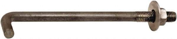 Import - 1-8, 30" OAL Bent Anchor Bolt - Grade 2 Steel - Caliber Tooling