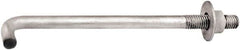 Value Collection - 3/4-10, 30" OAL Bent Anchor Bolt - Grade 2 Steel - Caliber Tooling