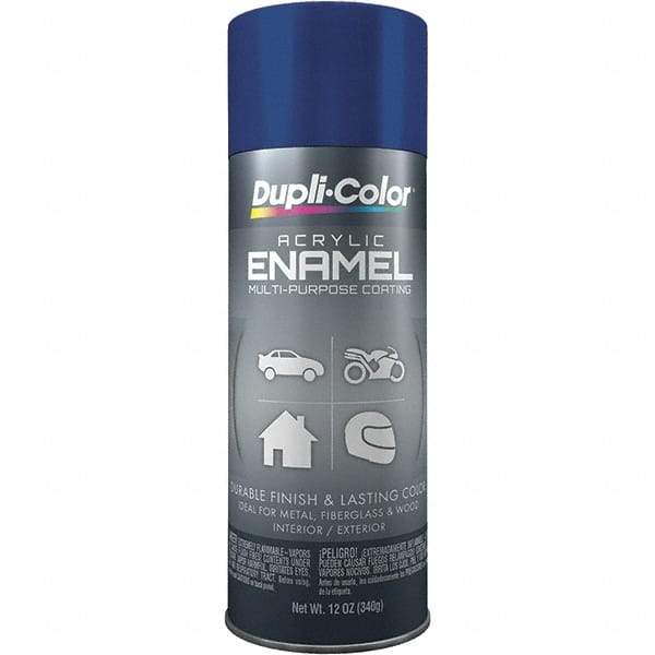 Dupli-Color - Royal Blue, Gloss, Acrylic Enamel Spray Paint - 12 to 14 Sq Ft per Can, 12 oz Container - Caliber Tooling