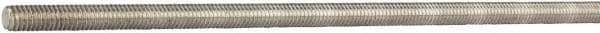 Made in USA - #8-32 UNC (Coarse), 6' Long, Aluminum General Purpose Threaded Rod - Uncoated, Right Hand Thread - Caliber Tooling