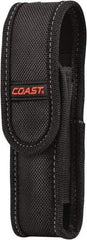 Coast Cutlery - Nylon/Polyester Handheld Flashlight (General Purpose & Industrial) Flashlight Sheath - Black, Compatible with Coast Batteries - Caliber Tooling