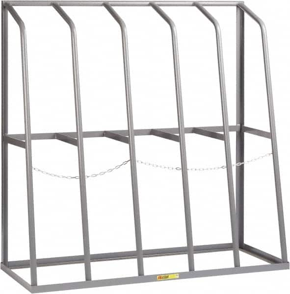 Little Giant - 5 Bay, 1,500 Lb per Bay Capacity, Gray Bar Rack - 60" Wide x 60" High x 24" Deep, Steel - Caliber Tooling