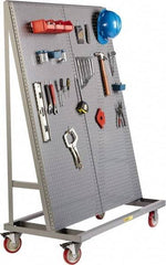 Little Giant - 48" Wide x 60" High x 24" Deep, Mobile Pegboard A-Frame - 1,200 Lb Capacity - Caliber Tooling