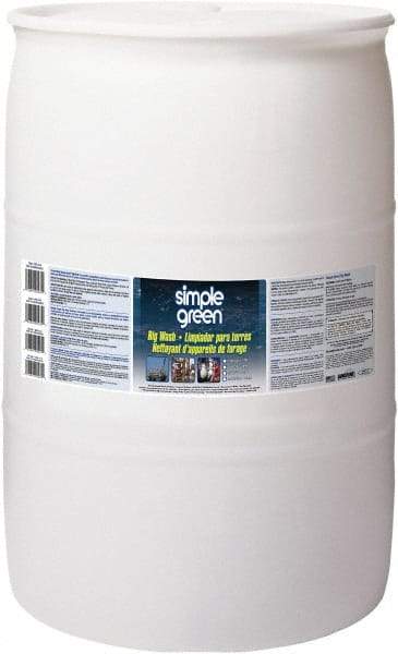 Simple Green - 55 Gal Drum Cleaner/Degreaser - Liquid, Alkaline, Unscented - Caliber Tooling