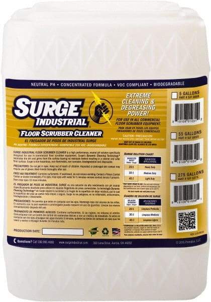 Surge Industrial - 5 Gal Container Cleaner - Use on Hard Surfaces - Caliber Tooling