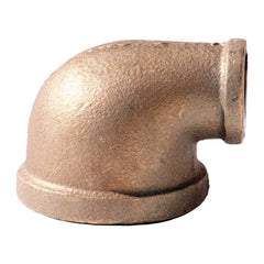 Merit Brass - Brass & Chrome Pipe Fittings Type: Reducing Elbow Fitting Size: 1/4 x 1/8 - Caliber Tooling