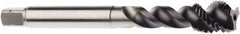 Seco - M28x1.50 Metric 4 Flute 6HX Modified Bottoming Spiral Flute Tap - Powdered Metal, AlTiN Finish, 140mm OAL, Right Hand Flute, Right Hand Thread, H6 - Caliber Tooling