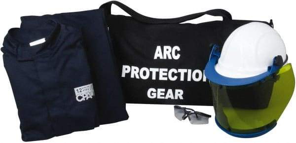 PRO-SAFE - Size L, 2 HRC, Arc Flash Clothing Kit - 12 cal per Sq cm, Hard Cap Protection - Caliber Tooling