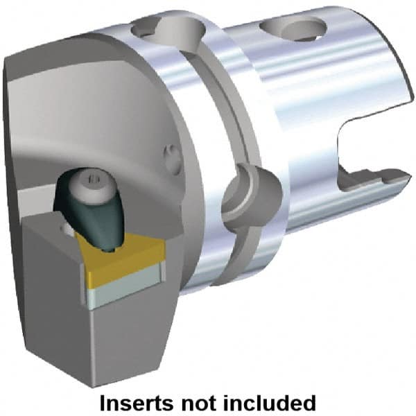 Kennametal - Right Hand Cut, Size KM40, TN.. Insert Compatiblity, Modular Turning & Profiling Cutting Unit Head - 27mm Ctr to Cutting Edge, 45mm Head Length, Through Coolant, Series Kenclamp - Caliber Tooling