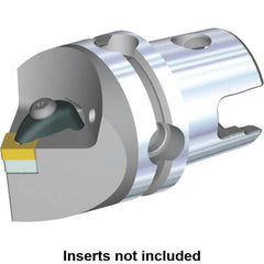 Kennametal - Neutral Cut, Size KM40, SN.. Insert Compatiblity, Modular Turning & Profiling Cutting Unit Head - 45mm Head Length, Through Coolant, Series Kenclamp - Caliber Tooling