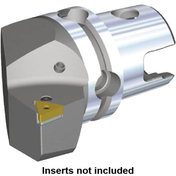 Kennametal - Left Hand Cut, Size KM40, TN.. Insert Compatiblity, Modular Turning & Profiling Cutting Unit Head - 27mm Ctr to Cutting Edge, 40mm Head Length, Through Coolant, Series Kenlever - Caliber Tooling