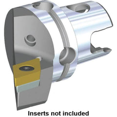 Kennametal - Left Hand Cut, Size KM40, DC.. Insert Compatiblity, Modular Turning & Profiling Cutting Unit Head - 27mm Ctr to Cutting Edge, 40mm Head Length, Through Coolant, Series S-Clamping - Caliber Tooling