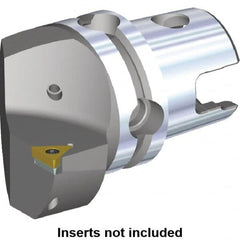 Kennametal - Right Hand Cut, Size KM40, TC.. Insert Compatiblity, Internal or External Modular Turning & Profiling Cutting Unit Head - 27mm Ctr to Cutting Edge, 40mm Head Length, Through Coolant, Series S-Clamping - Caliber Tooling