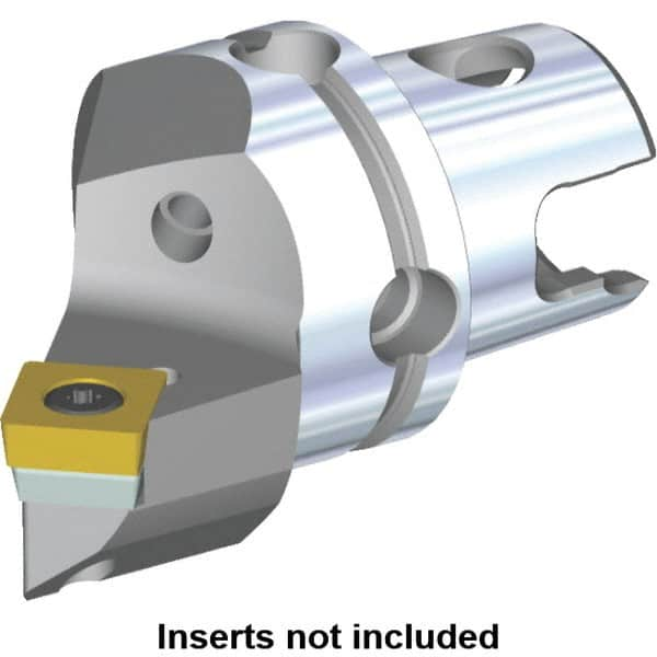 Kennametal - Left Hand Cut, Size KM40, SC.. Insert Compatiblity, Internal or External Modular Turning & Profiling Cutting Unit Head - 27mm Ctr to Cutting Edge, 48.3mm Head Length, Through Coolant, Series S-Clamping - Caliber Tooling