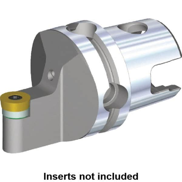 Kennametal - Neutral Cut, Size KM40, RC.. Insert Compatiblity, Modular Turning & Profiling Cutting Unit Head - 5mm Ctr to Cutting Edge, 40mm Head Length, Through Coolant, Series S-Clamping - Caliber Tooling