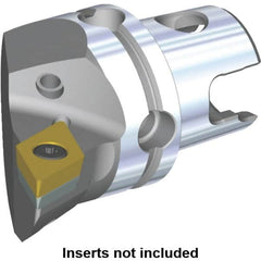 Kennametal - Left Hand Cut, Size KM40, DC.. Insert Compatiblity, Internal or External Modular Turning & Profiling Cutting Unit Head - 27mm Ctr to Cutting Edge, 40mm Head Length, Through Coolant, Series S-Clamping - Caliber Tooling